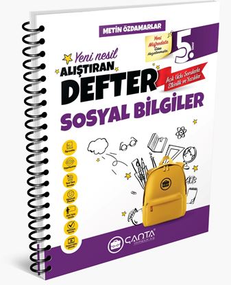 Resim 5.Sınıf Sosyal Bilgiler   Okula Yardımcı Alıştıran Defter 2024-2025