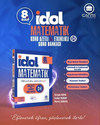 Resim İDOL 8.Sınıf Matematik Konu Özetli &Etkinlikli Soru Bankası