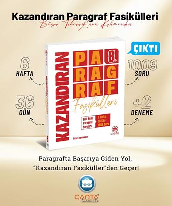 Resim 8.Snf.Kazandıran Paragraf  Fasikülleri (6 fasikül)+Deneme Sınavı