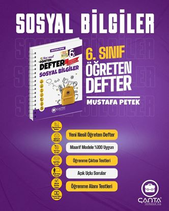 Resim 6.Sınıf Sosyal Bilgiler Okula Yardımcı Öğreten Defter 2025-2026