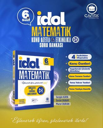 Resim İDOL 6.Sınıf Matematik Konu Özetli &Etkinlikli Soru Bankası (4 Fasikül)
